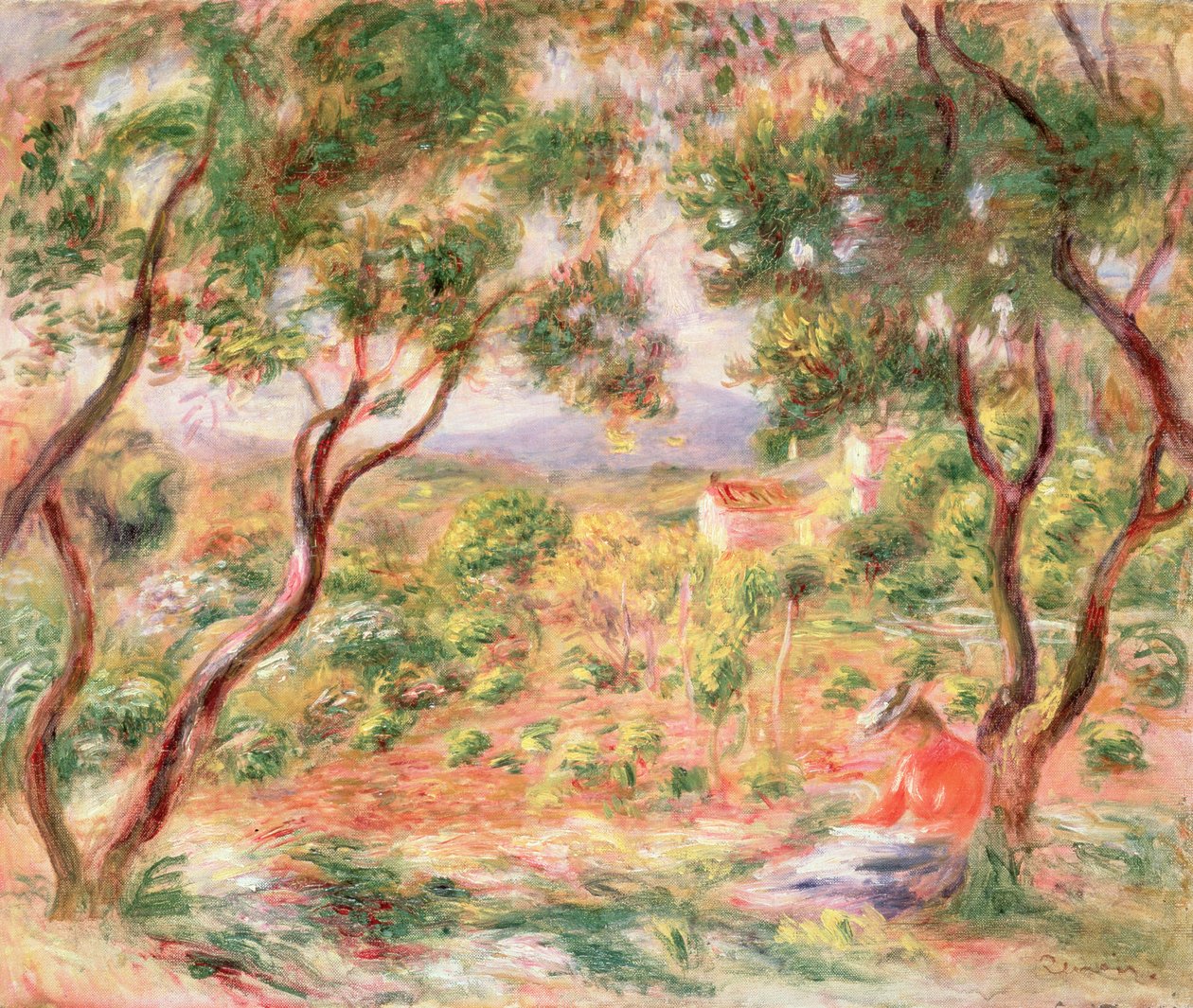 卡纳斯的葡萄藤，1906年 作者 皮埃尔·奥古斯特·雷诺阿