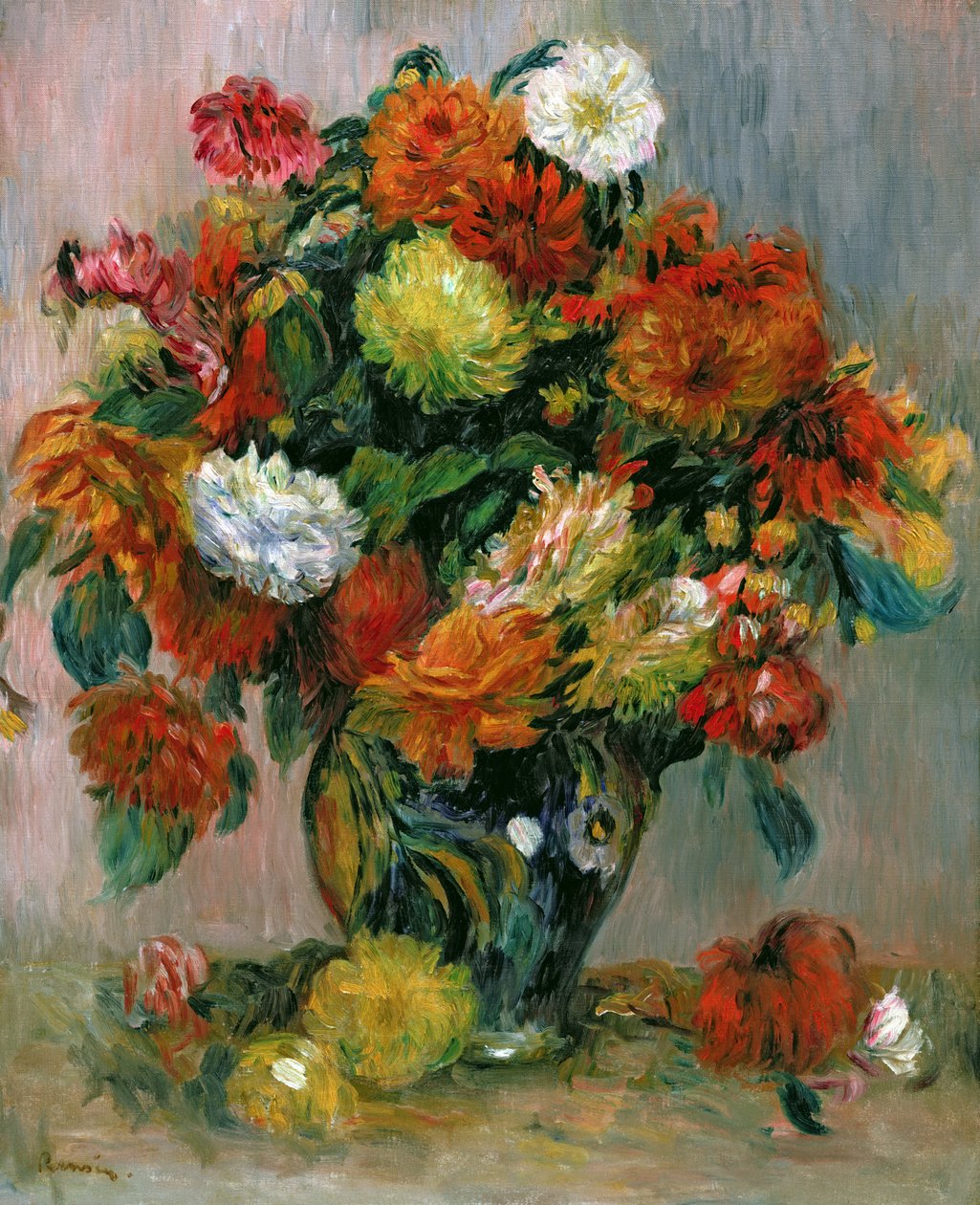 花瓶，c.1884 作者 皮埃尔·奥古斯特·雷诺阿