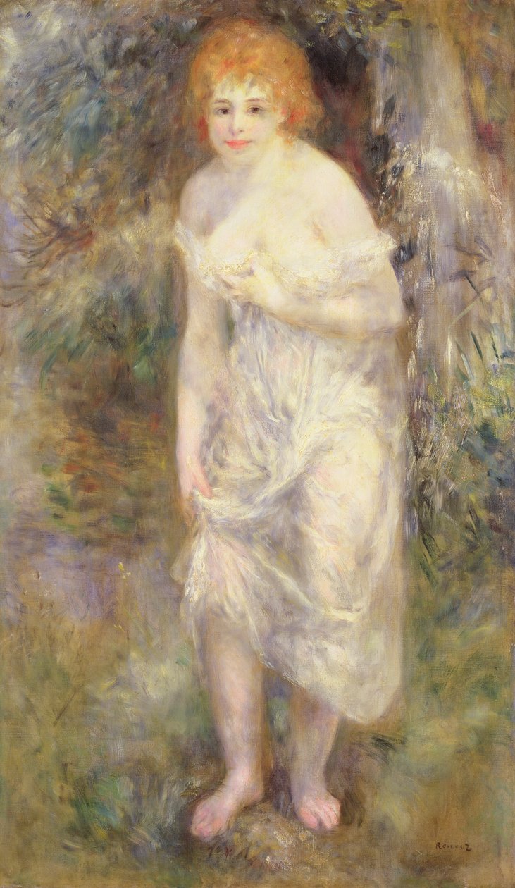 春天的女人，c.1874 作者 皮埃尔·奥古斯特·雷诺阿