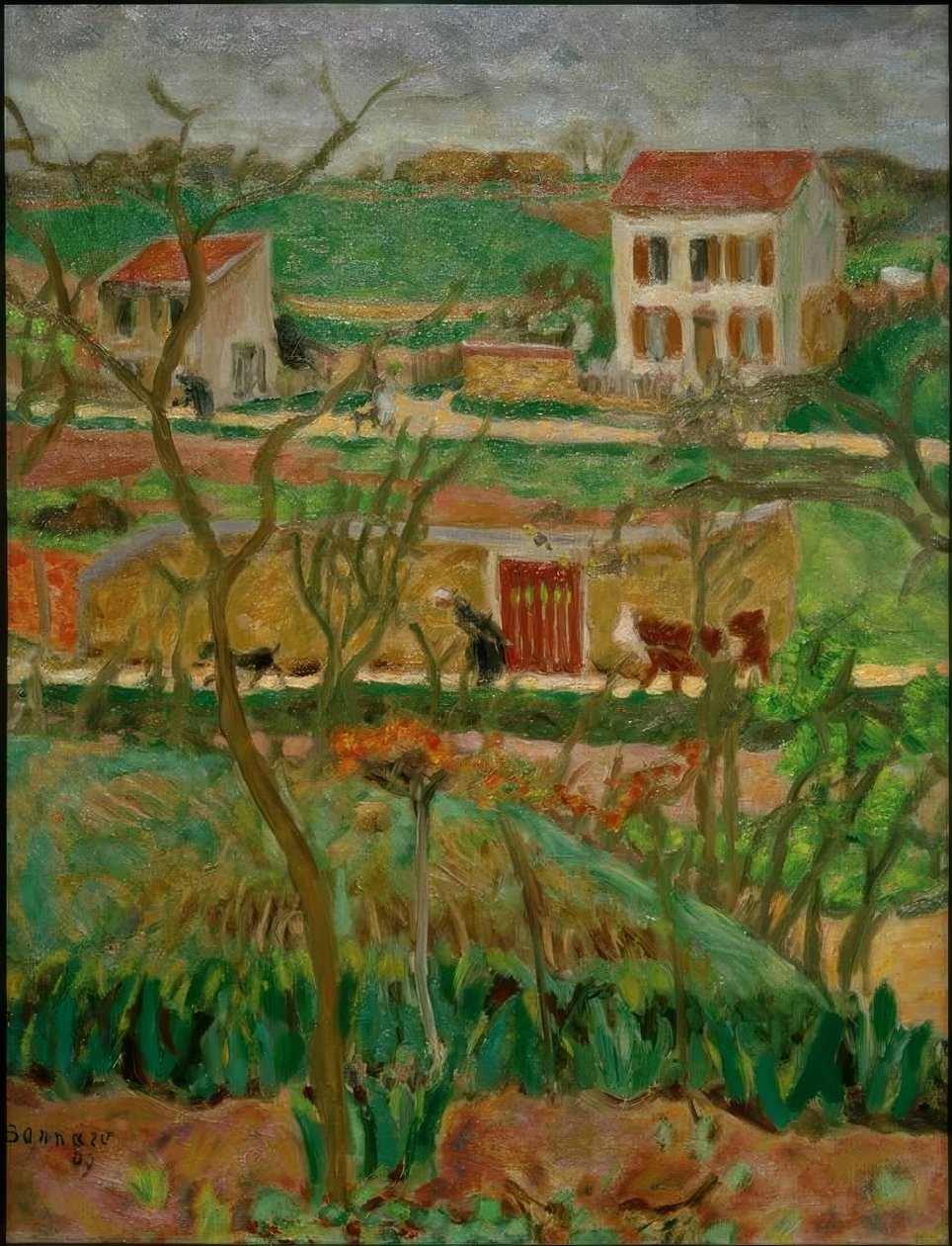 多雨的风景（Vernouillet） 作者 皮埃尔·邦纳德
