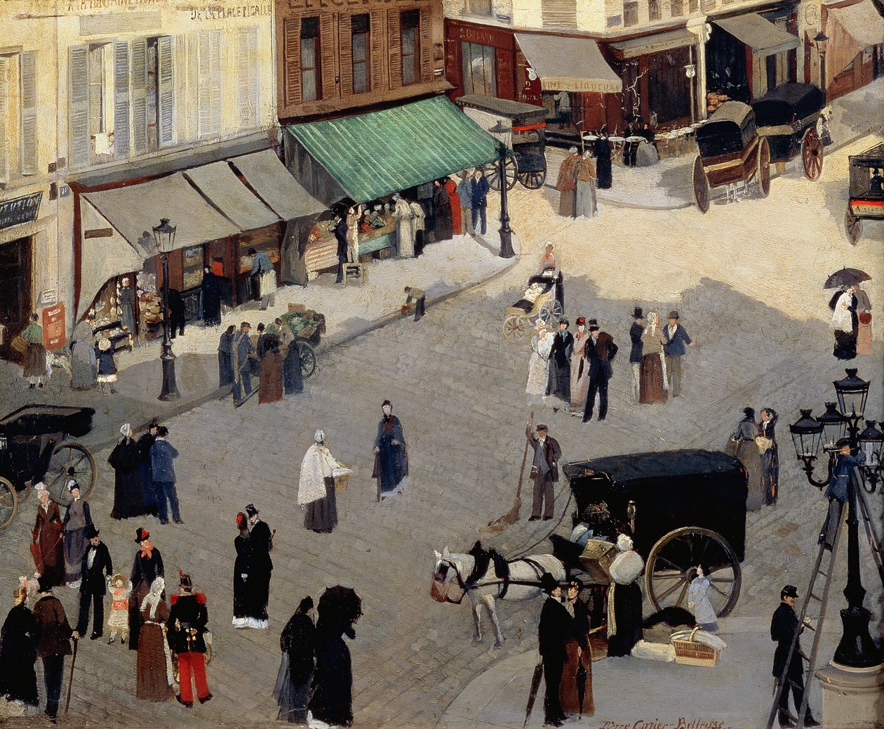 The Pigalle，巴黎，19世纪80年代 作者 皮埃尔·卡里尔·贝勒斯（Pierre Carriere Belleuse）