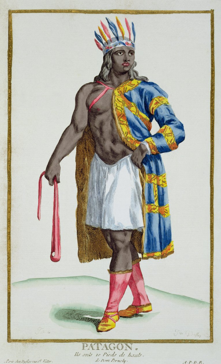 一个巴塔哥尼亚人，1780年 作者 皮埃尔·杜弗洛斯