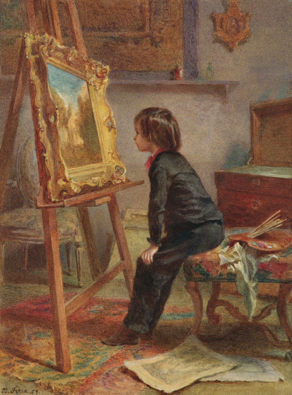 青年鉴赏家，1869年 作者 皮埃尔·爱德华·弗雷尔