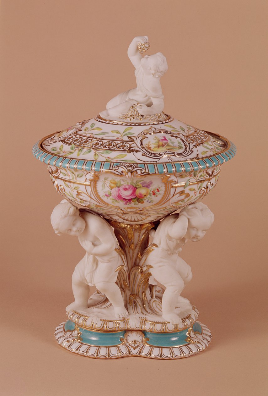 Minton花瓶，c.1854（瓷器） 作者 皮埃尔·埃米尔·让纳斯特