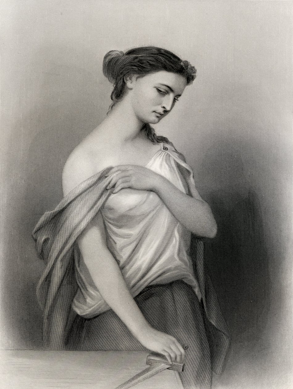 Lucretia，来自&39;世界着名女性&39;的插图，Mary Cowden Clarke，1858年 作者 皮埃尔·古斯塔夫·尤金·斯塔尔