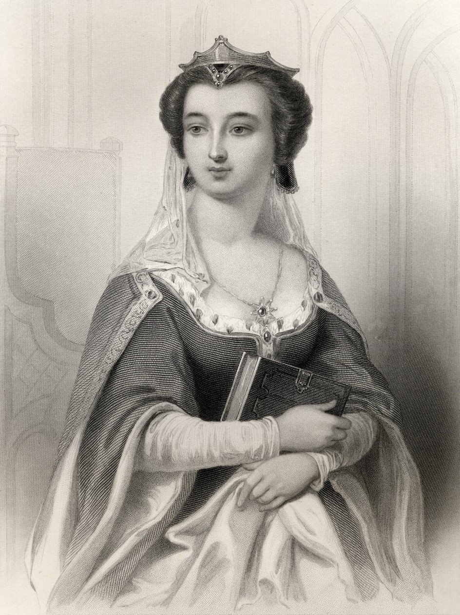 Valentina Visconti（1371-1408）来自&39;世界着名女性&39;的插图来自Mary Cowden Clarke，1858年 作者 皮埃尔·古斯塔夫·尤金·斯塔尔