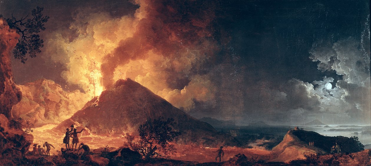 1771年维苏威火山爆发 作者 皮埃尔·雅克·沃尔莱尔
