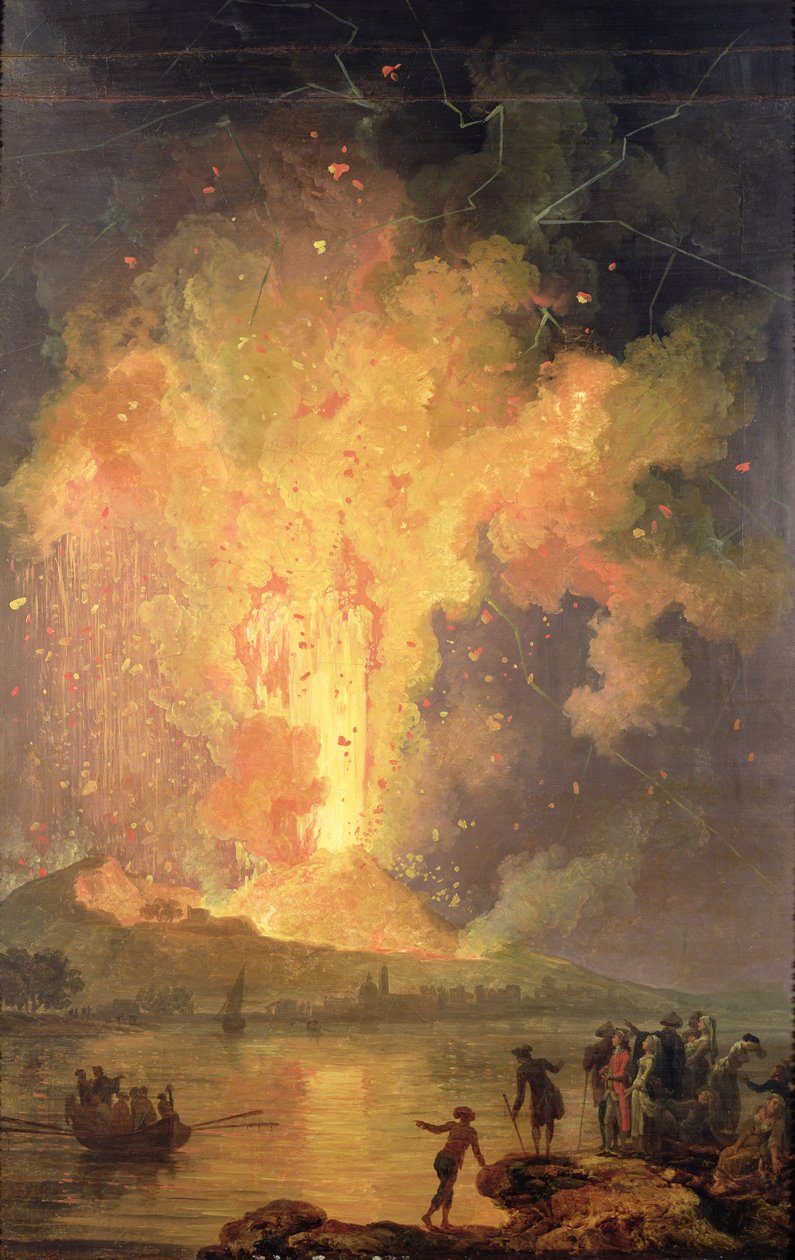 维苏威火山爆发于1779年，1779-1802 作者 皮埃尔·雅克·沃尔莱尔