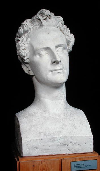 Alphonse de Lamartine的半身像（1792-1869）1829（石膏） 作者 皮埃尔·简·大卫·丹格斯