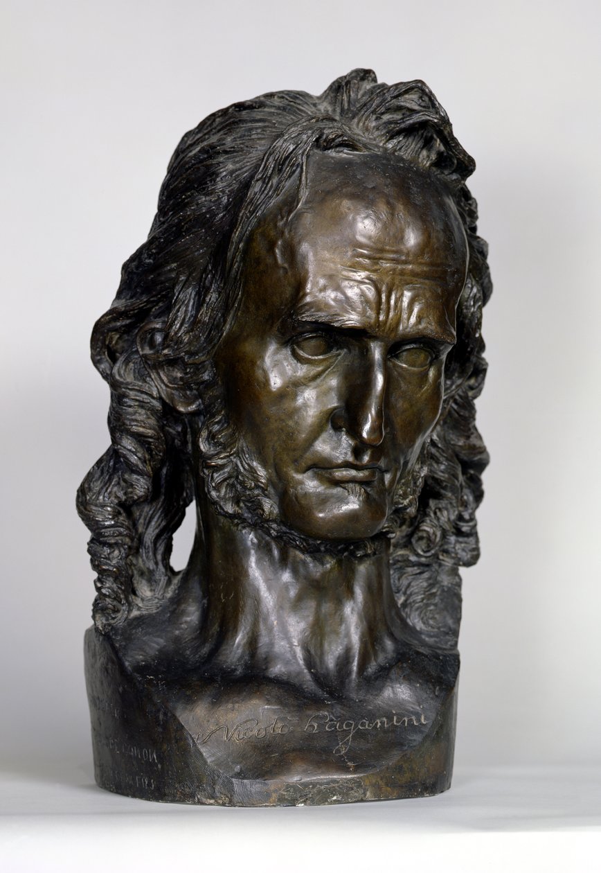 Nicolo Paganini的胸围（1784-1840）1830（青铜） 作者 皮埃尔·简·大卫·丹格斯