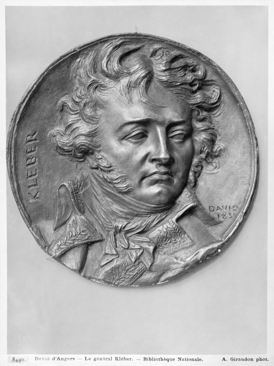 Jean Baptiste Kleber将军，1831年（铜牌） 作者 皮埃尔·简·大卫·丹格斯