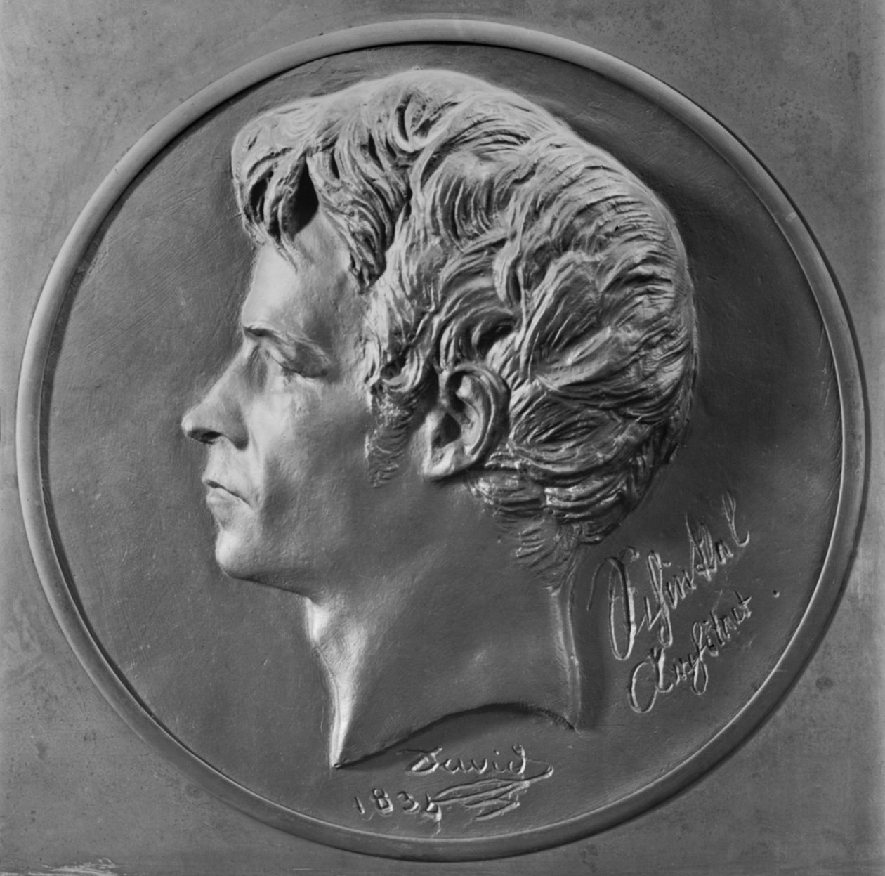 Karl Friedrich Schinkel，1834年（铜牌） 作者 皮埃尔·简·大卫·丹格斯