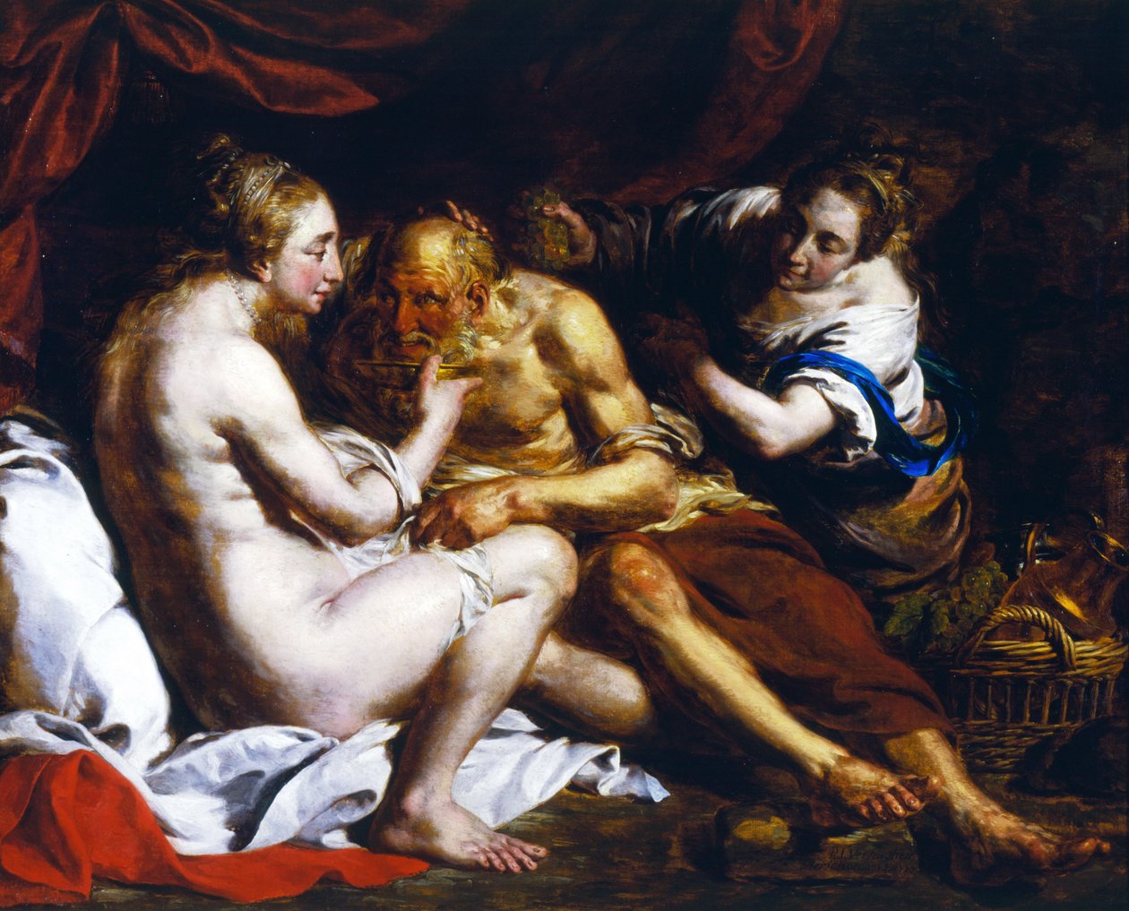 罗得和他的女儿，1770年 作者 皮埃尔·约瑟夫·韦尔哈根