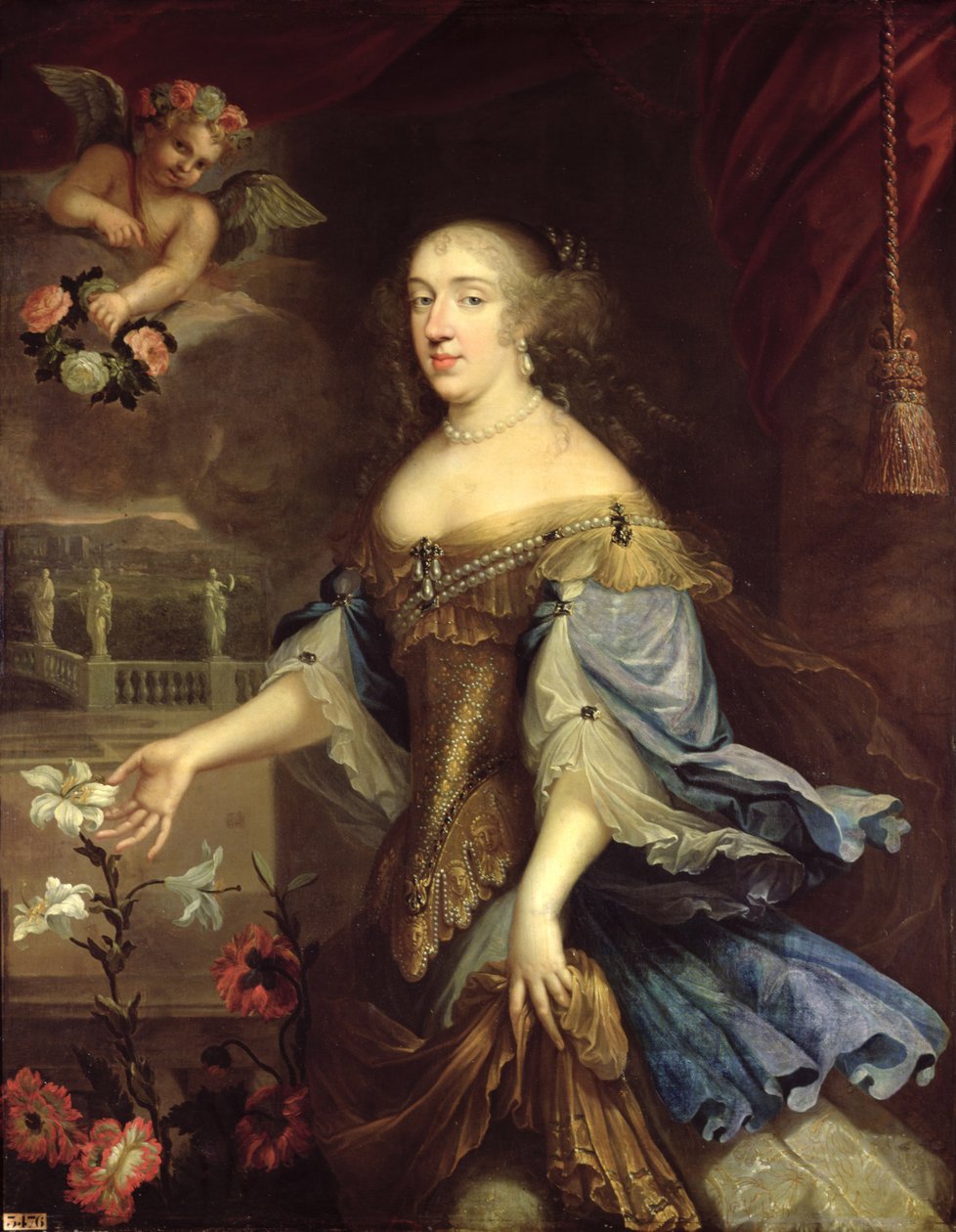 Anne-Marie-Louise d&39;Orleans（1627-93）1662年后，Montpensier公爵夫人 作者 皮埃尔·米尼亚德