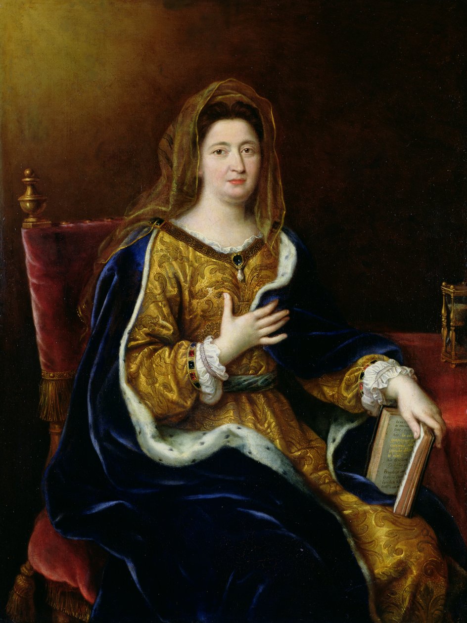 Aubigne的Francoise的肖像（1635-1719）Marquise de Maintenon，c.1694 作者 皮埃尔·米尼亚德