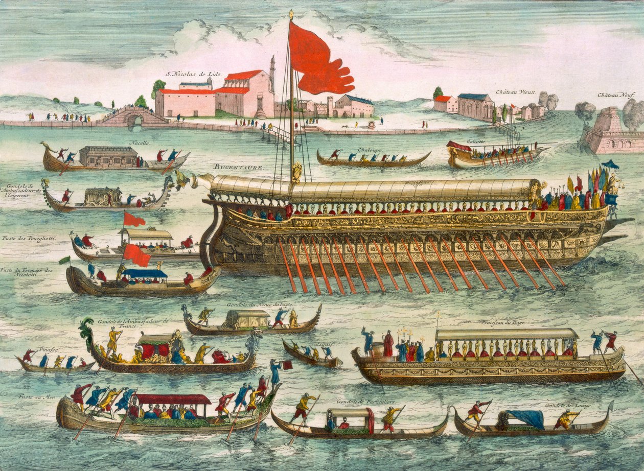 威尼斯人的命名运输类型，在Lido，1693年 作者 皮埃尔·莫蒂埃