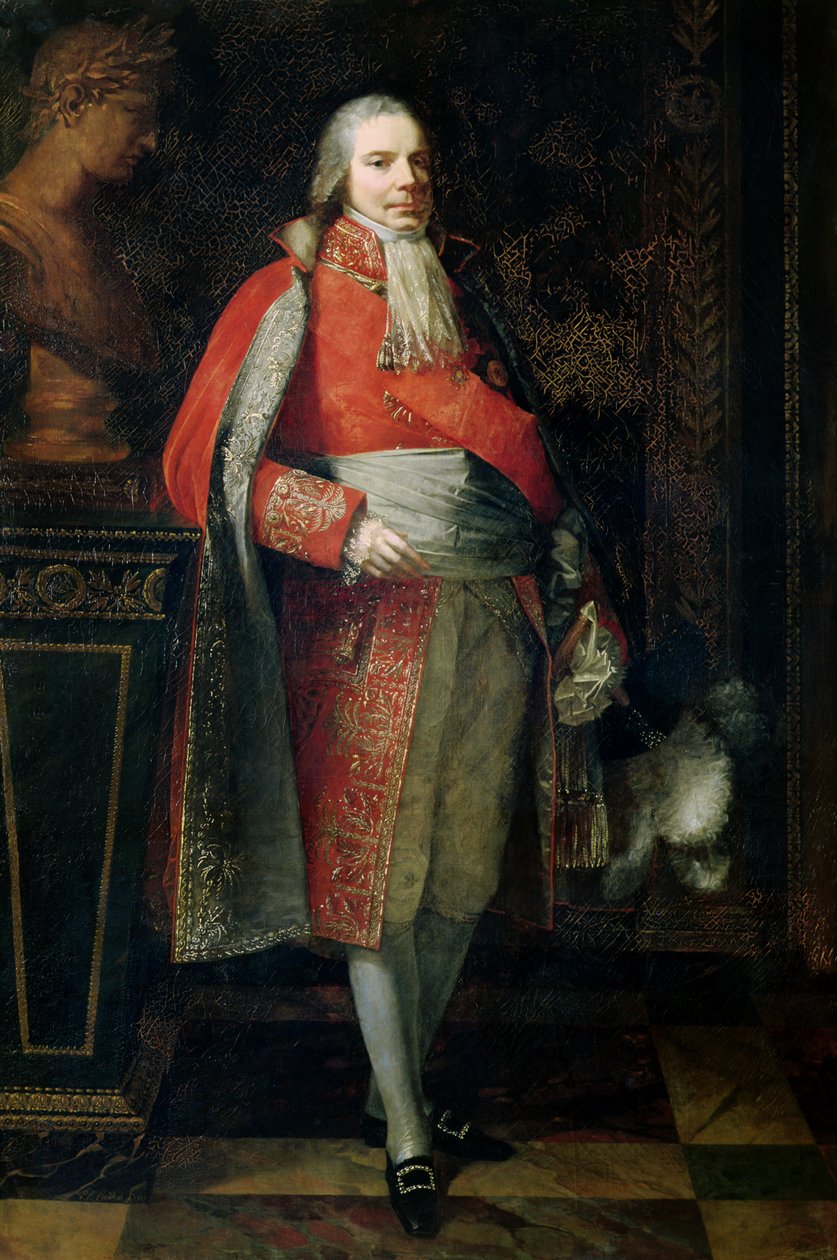 Talleyrand-Perigord（1754-1838）1807年查尔斯·莫里斯的肖像 作者 皮埃尔·保罗·普鲁敦