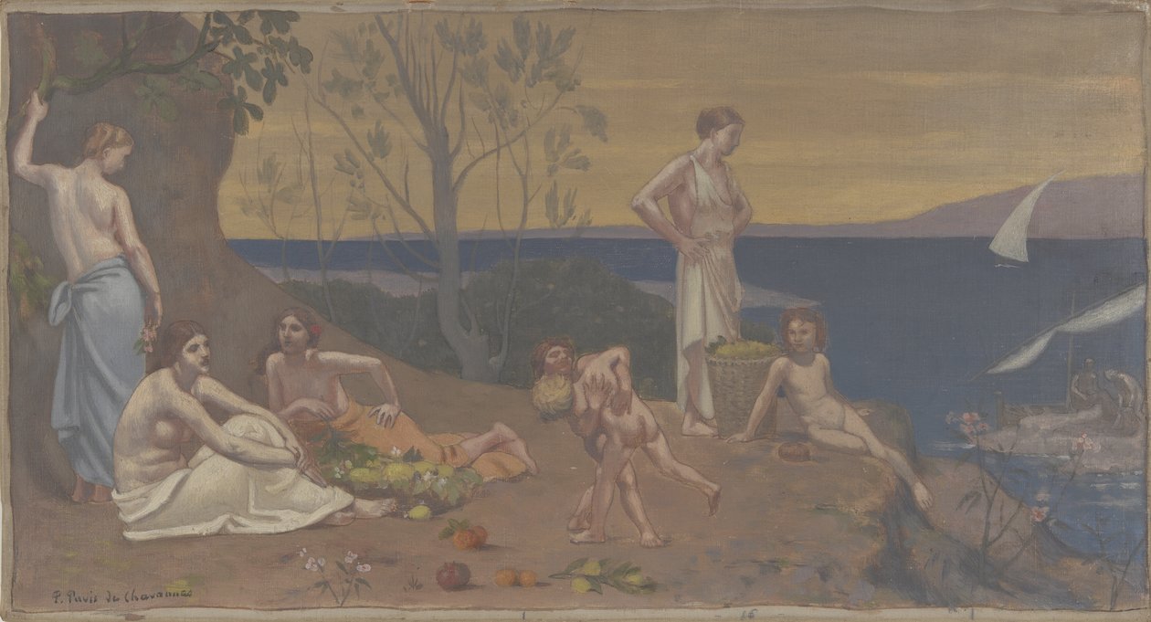Sweet Country（Pleasant Land），1882 作者 皮埃尔·普维斯·德·沙瓦纳