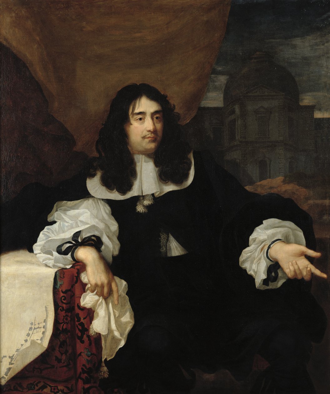 1660年，Ratabon的Anthony的肖像 作者 皮埃尔·拉本