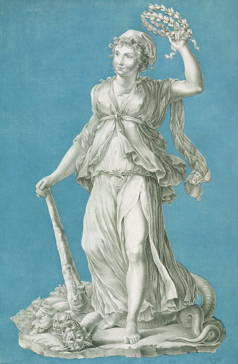 自由，c.1793 作者 皮埃尔·托马斯·勒克莱尔