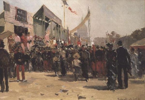 1891年在Esvalnade des Invalides展览会 作者 皮埃尔·瓦捷（Pierre Vauthier）