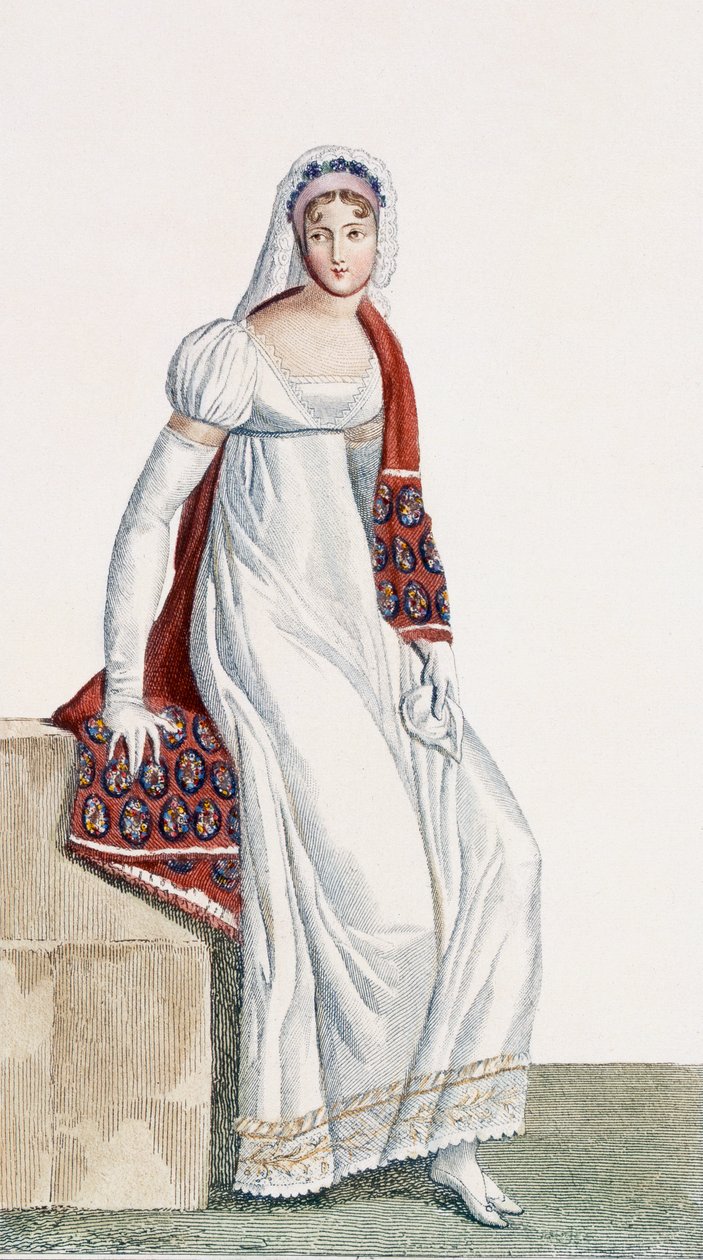 女士日礼服，1811年 作者 皮埃尔·德拉·迈桑格
