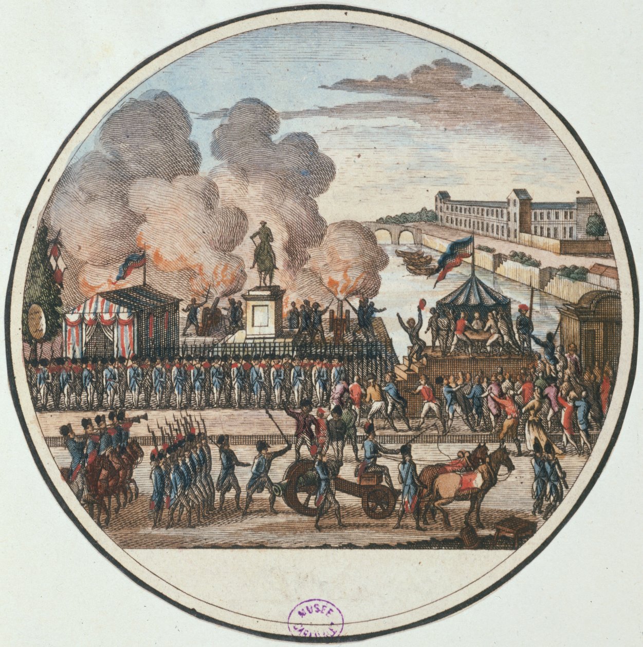 1792 年 7 月 22 日宣布国家处于危险之中，c.1794-1802（雕刻） 作者 皮埃尔·加布里埃尔·贝索
