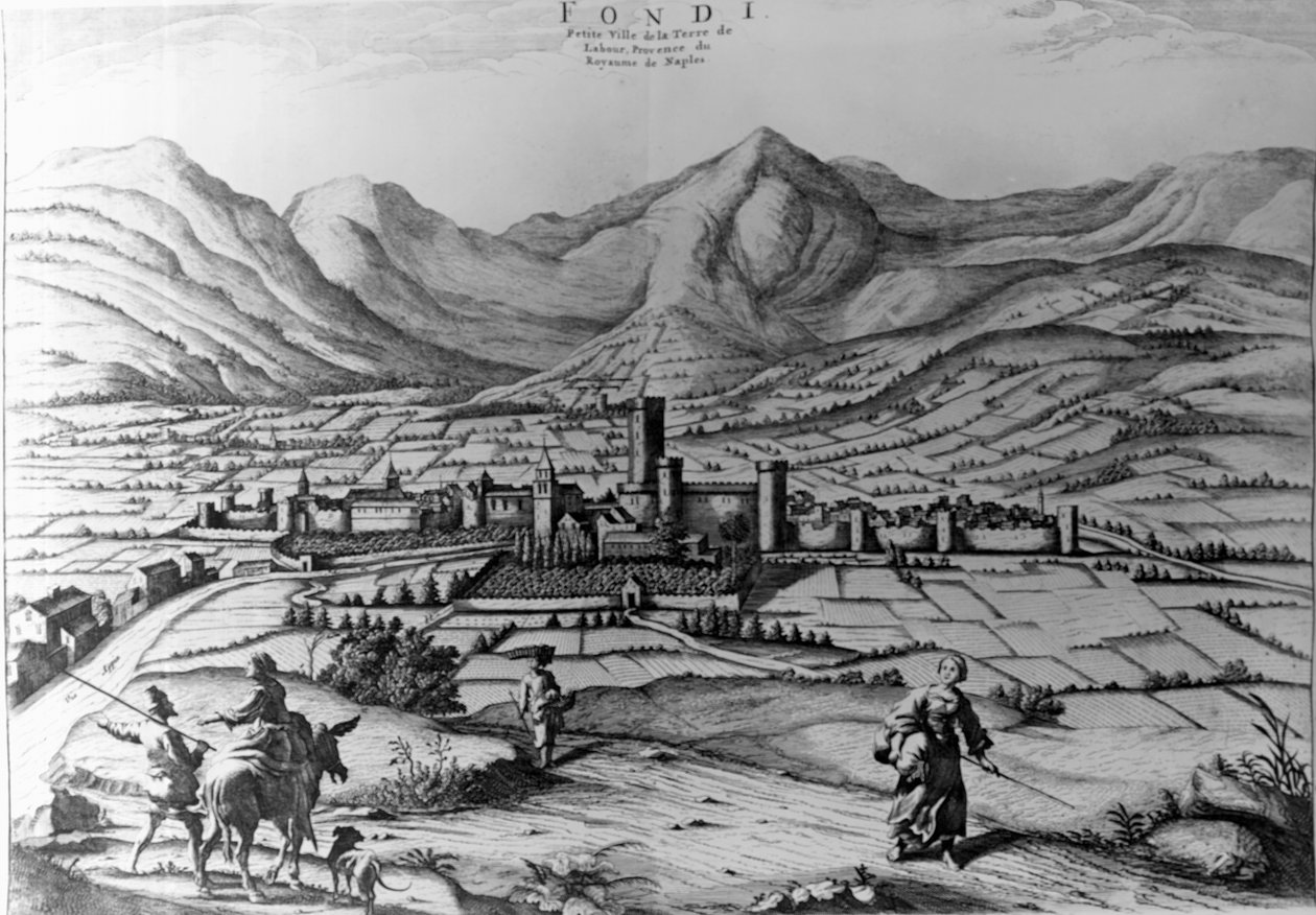 丰迪市，由意大利新剧院彼得·莫蒂埃（Pieter Mortier，1661-1711）雕刻 作者 皮埃尔 (1661-1711) 莫蒂埃