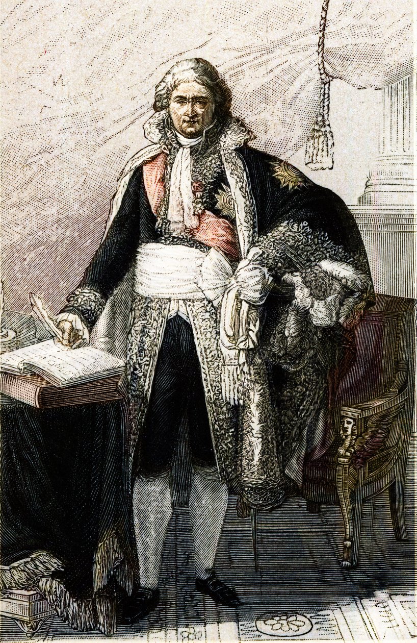 让-艾蒂安-玛丽-波塔利的画像。法国法学家和政治家（1746 - 1807），基于皮埃尔-高特罗的绘画。 作者 皮埃尔（后）格捷罗洛（Gautherot）