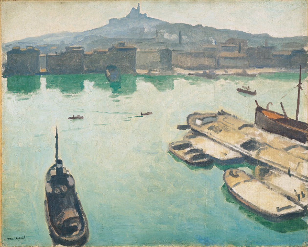 马赛港，1916年 作者 阿尔伯特·马尔凯