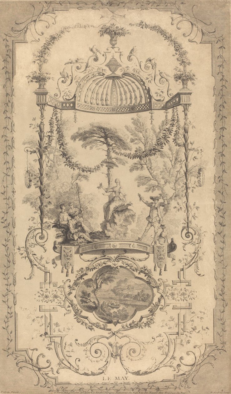 乐梅 作者 皮埃尔·亚历山大·艾芙琳 (Pierre Alexandre Aveline) 仿照安托万·华托 (Antoine Watteau)