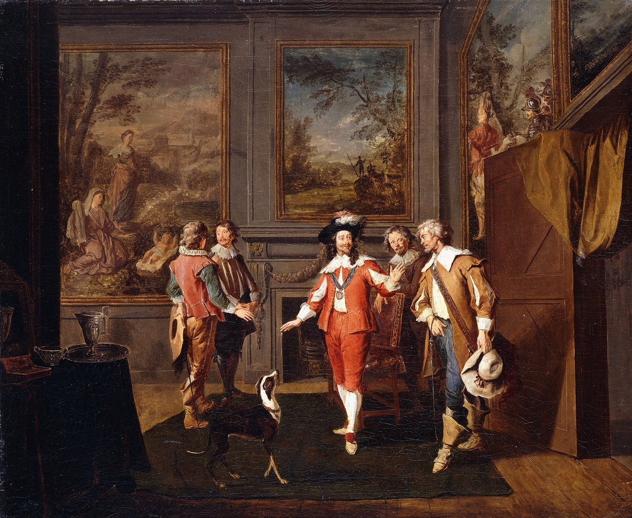 1647年11月，国王逃离汉普顿法院 作者 Pierre Angelis或Angillis