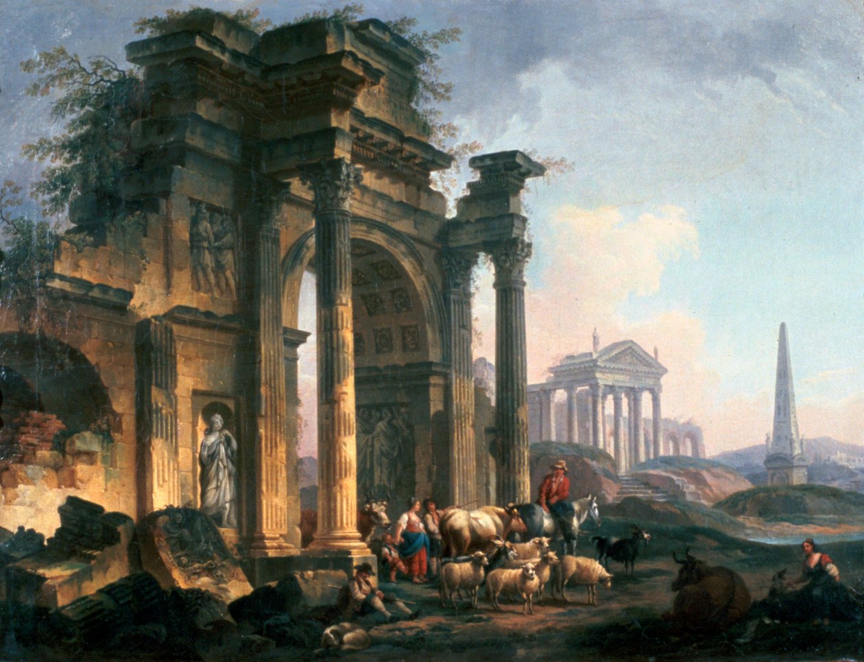 胜利的凯旋门，c1740-1807 作者 皮埃尔·安托万·德·麦克西