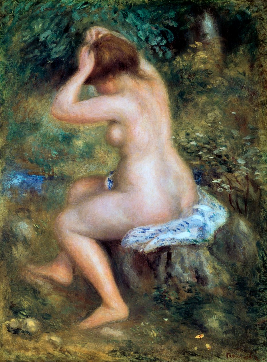 沐浴者（1885-1890） 作者 皮埃尔·奥古斯特·雷诺阿