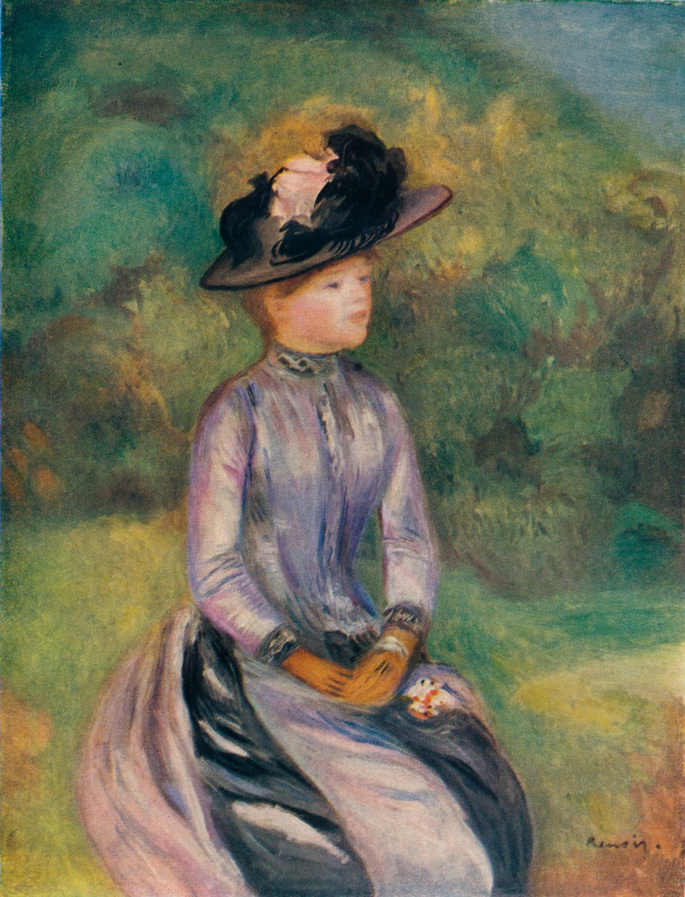Adrenne，c1878年，1938年 作者 皮埃尔·奥古斯特·雷诺阿