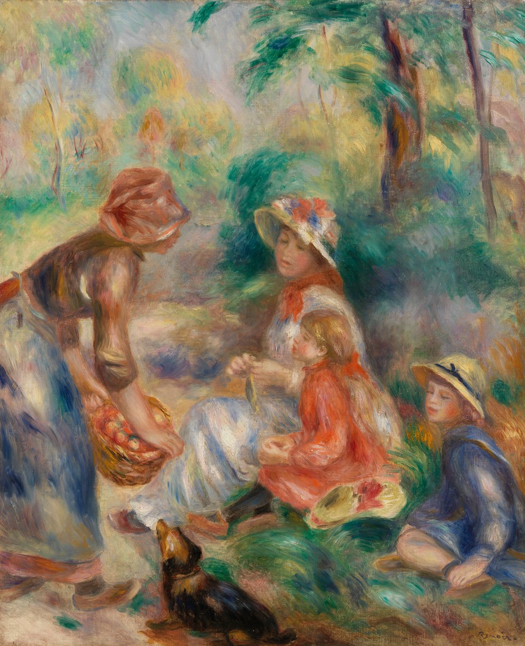 苹果小贩（La Marchande de pommes） 作者 皮埃尔·奥古斯特·雷诺阿