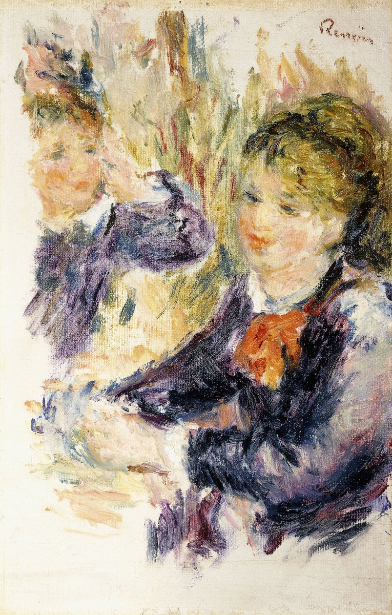 在Milliner； Chez la Modiste，约1878年 作者 皮埃尔·奥古斯特·雷诺阿