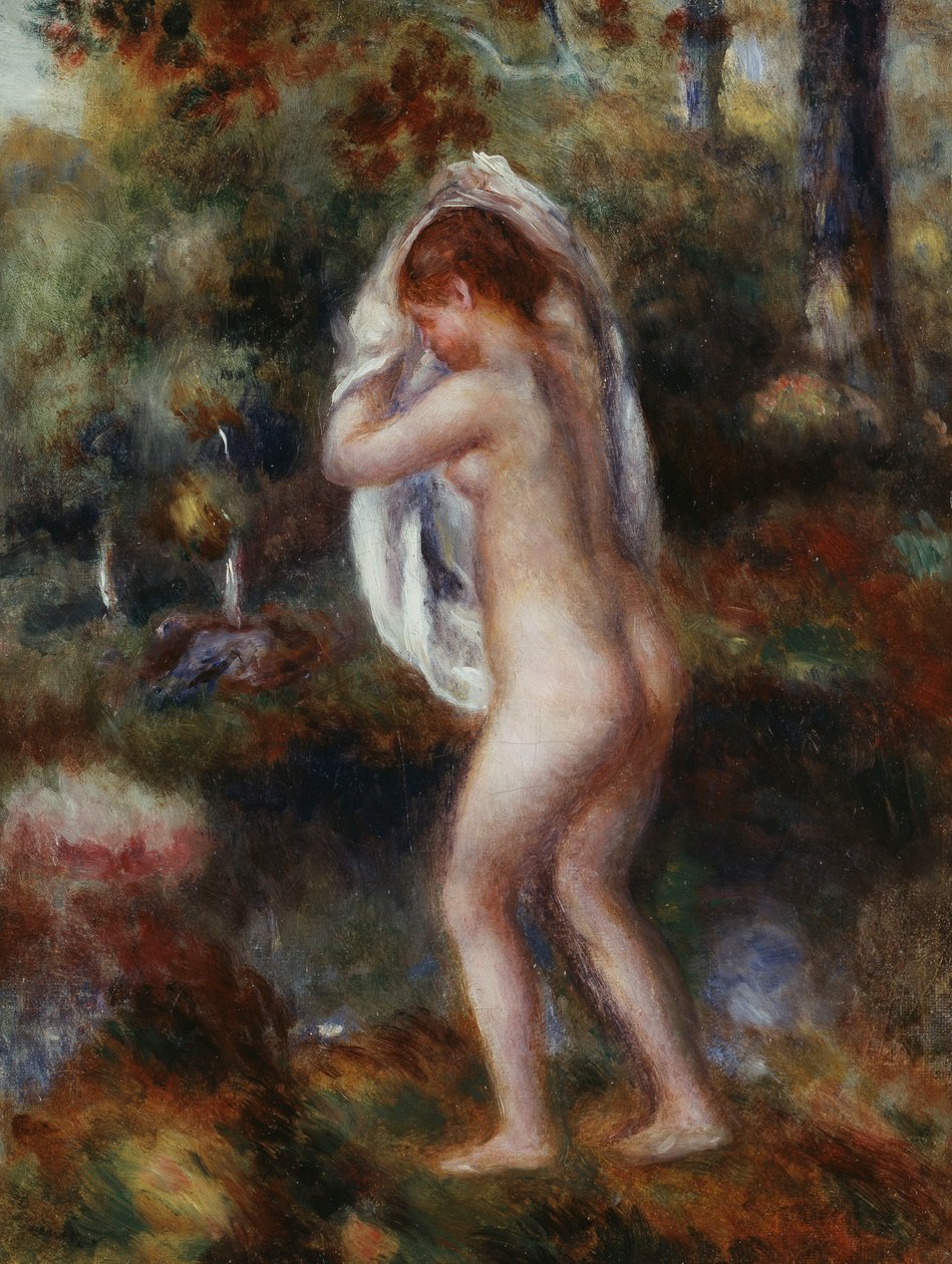 沐浴者脱衣服，1897年 作者 皮埃尔·奥古斯特·雷诺阿