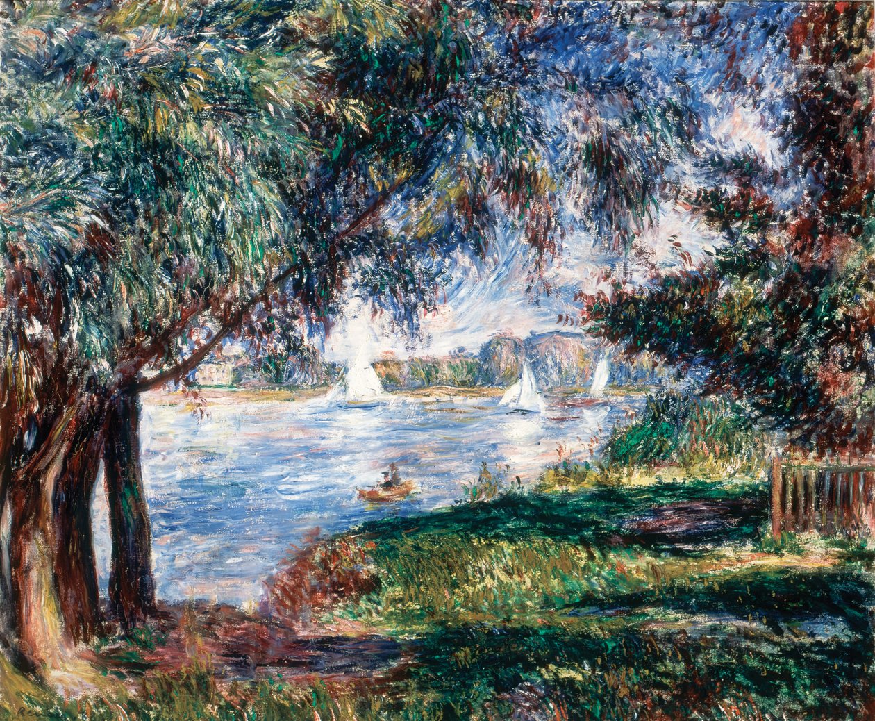 Bougival, 1888. 作者 皮埃尔·奥古斯特·雷诺阿