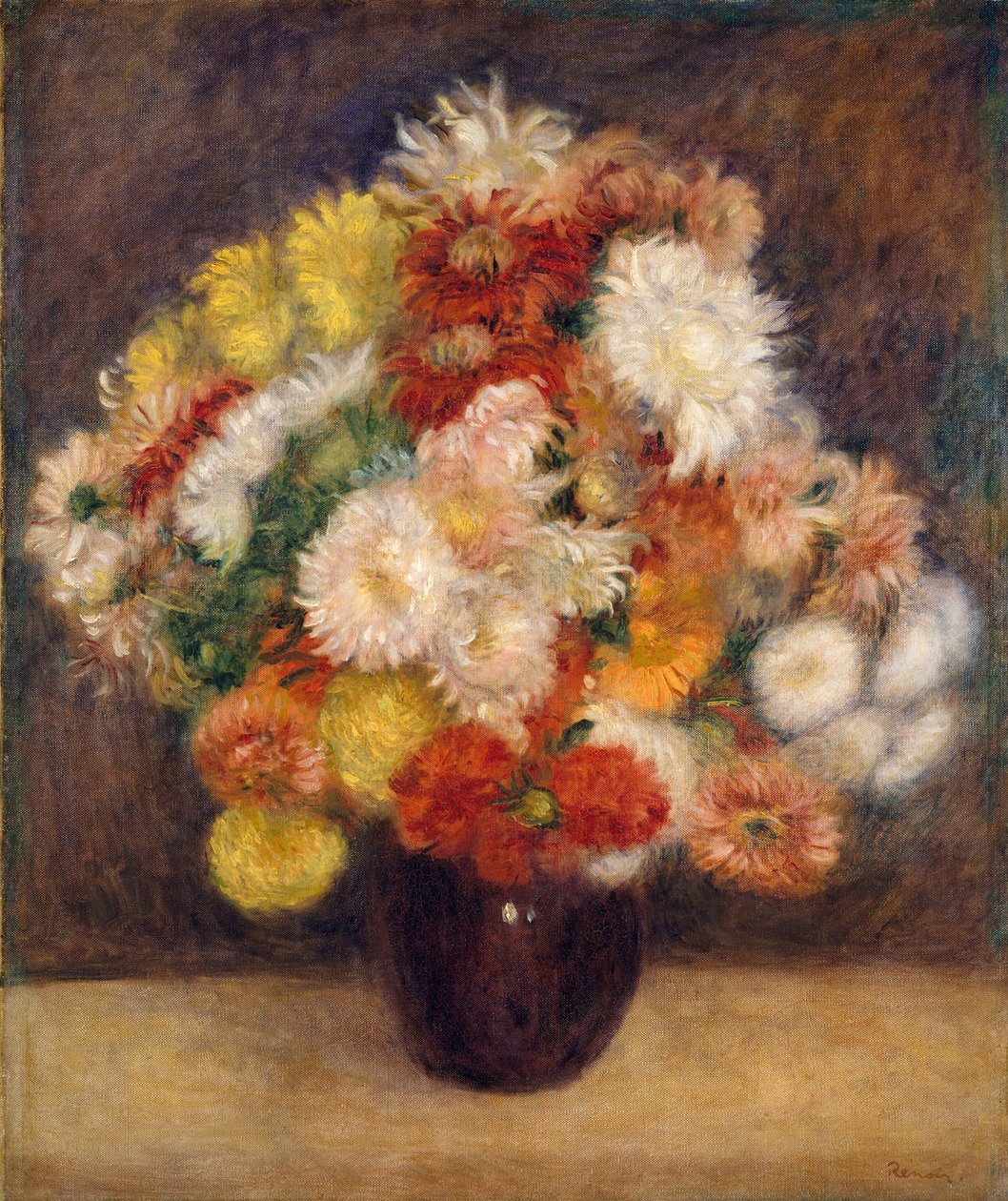 菊花花束，1881年 作者 皮埃尔·奥古斯特·雷诺阿