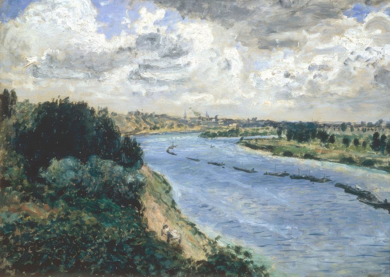 Chalands sur la Seine 作者 皮埃尔·奥古斯特·雷诺阿