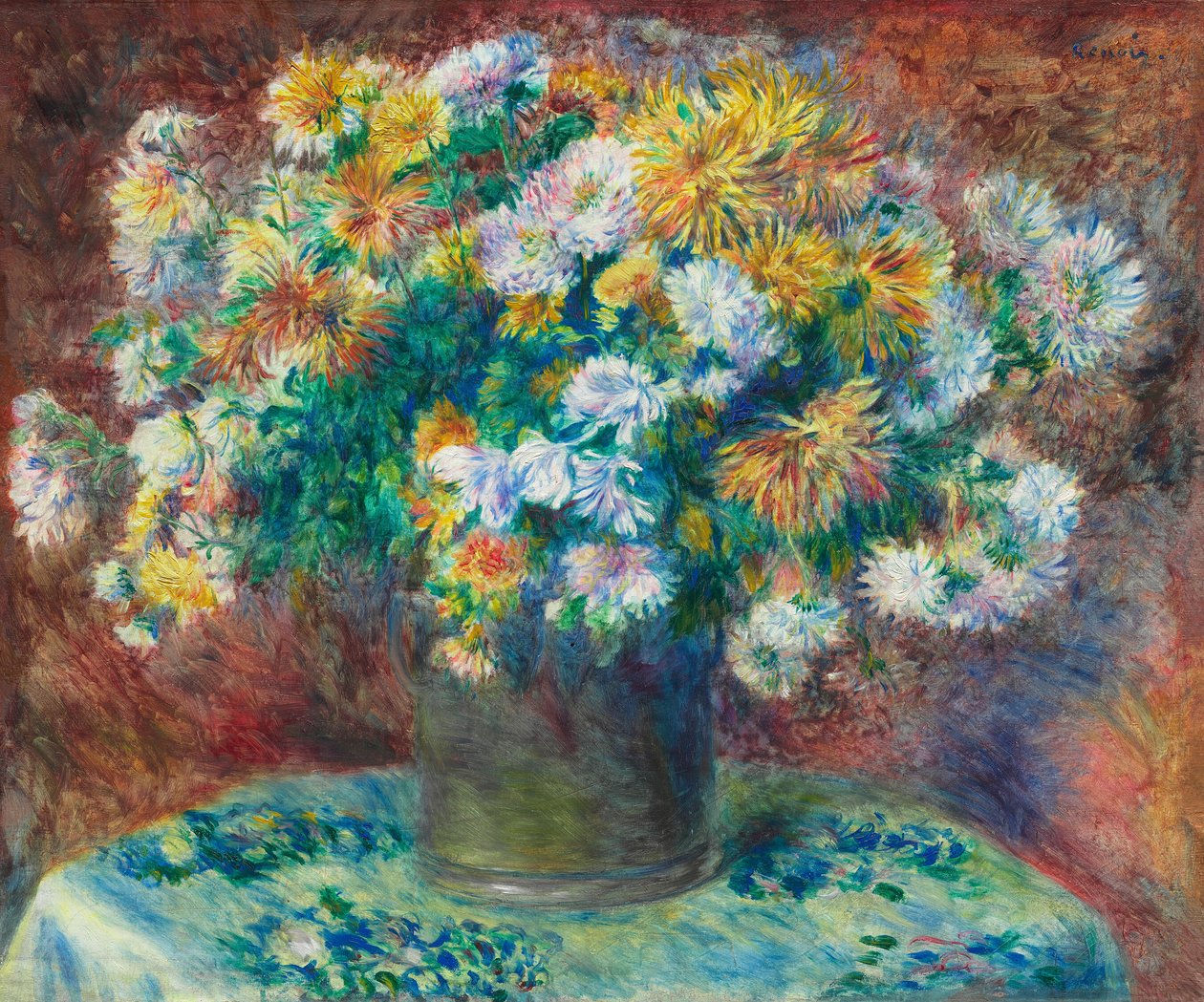 菊花 作者 皮埃尔·奥古斯特·雷诺阿
