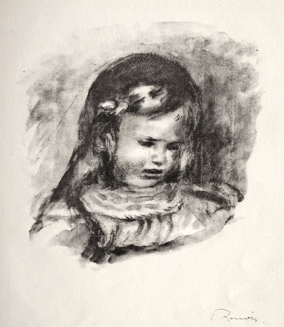 克劳德·雷诺阿（Claude Renoir），低头，1904年。 作者 皮埃尔·奥古斯特·雷诺阿