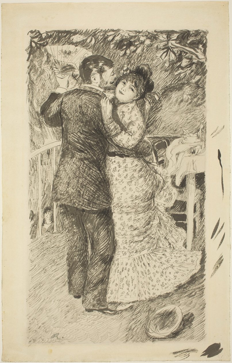 乡村舞蹈》，1883年。 作者 皮埃尔·奥古斯特·雷诺阿