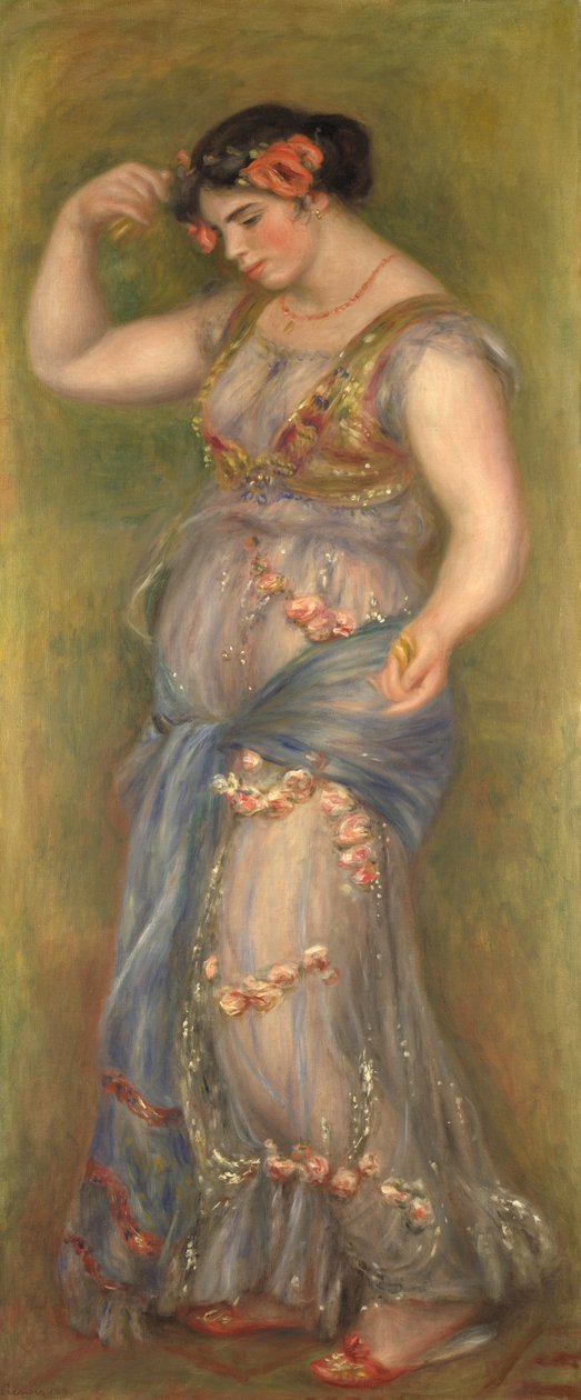 响板舞女，1909年 作者 皮埃尔·奥古斯特·雷诺阿