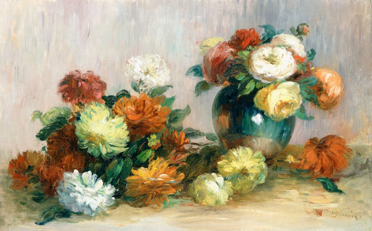 花环，约1880年 作者 皮埃尔·奥古斯特·雷诺阿