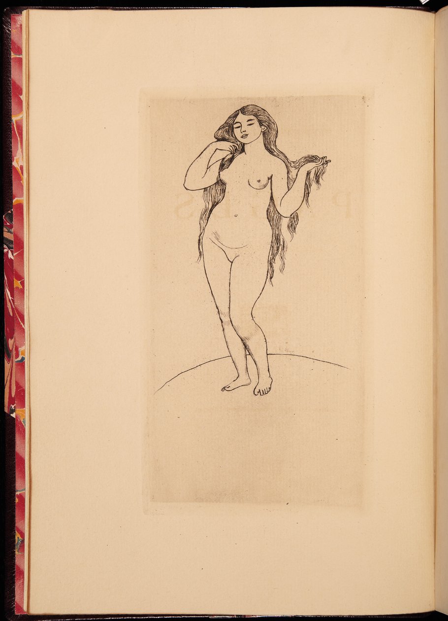 斯蒂芬·马拉玛（Stephane Mallarme）的作品选集的前奏，1891年 作者 皮埃尔·奥古斯特·雷诺阿