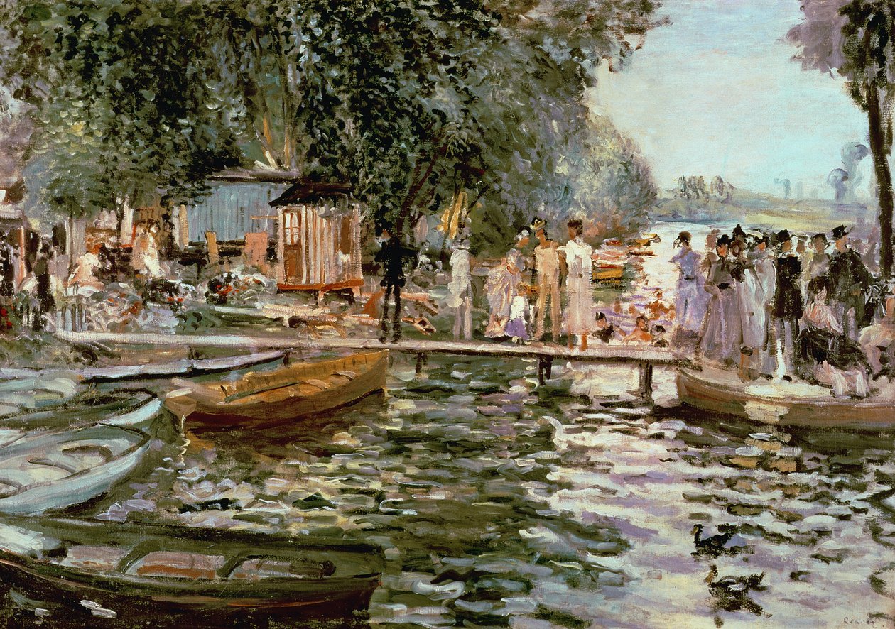 La Grenouillere 作者 皮埃尔·奥古斯特·雷诺阿