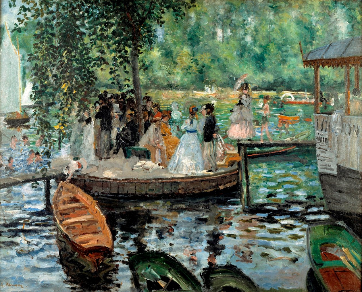 Grenouillère 作者 皮埃尔·奥古斯特·雷诺阿