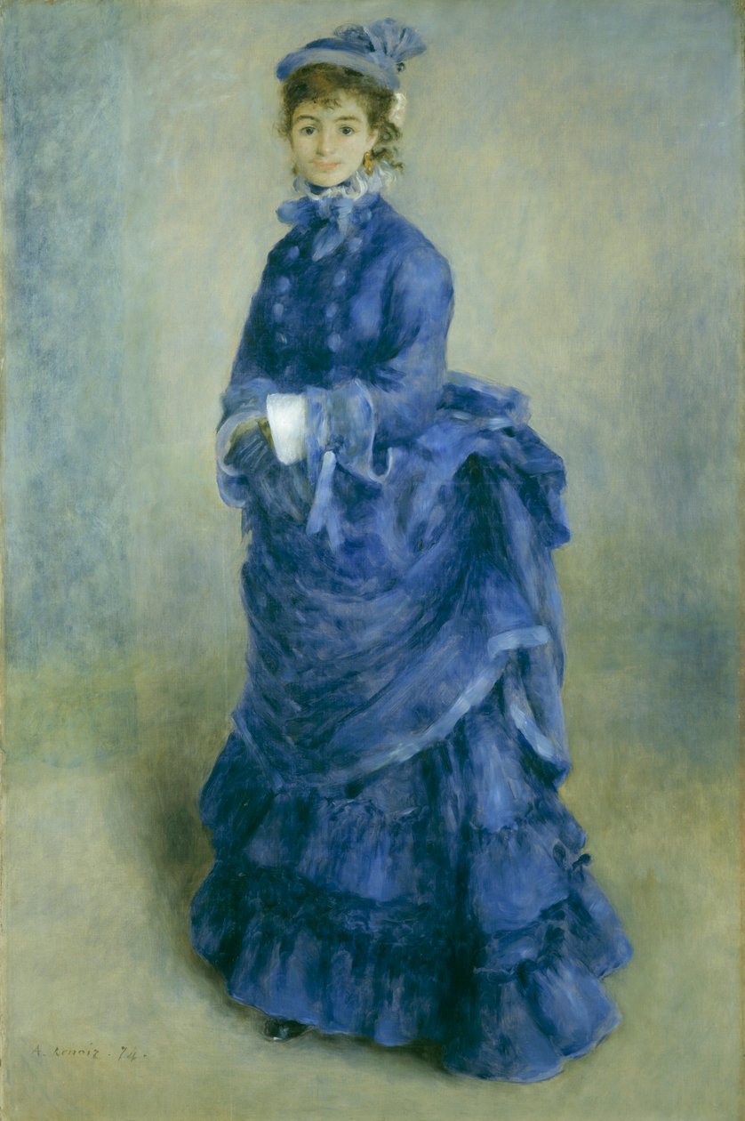 La Parisienne》，1874年 作者 皮埃尔·奥古斯特·雷诺阿